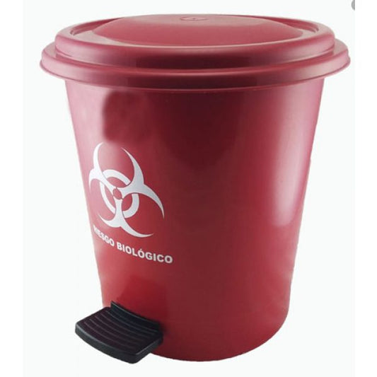 PAPELERA PEDAL REDONDA 12 LITROS
